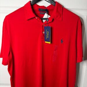 Polo Ralph Lauren Men’s Performance Classic Polo Shirt Red XL NWT